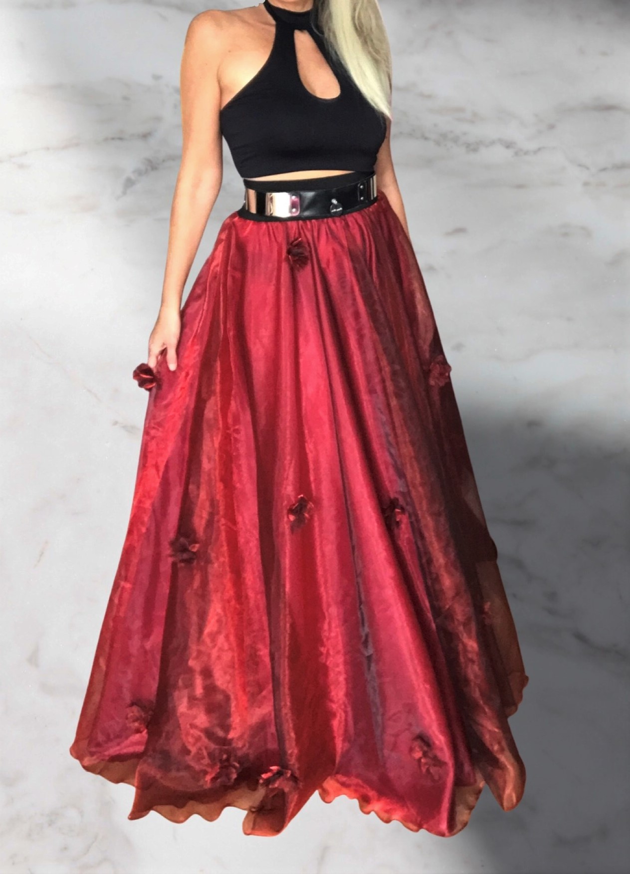 Dlouhá společenská sukně BOROS SK-L-ORG 06